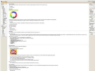 Screenshot of the Pretesting Moodle Site