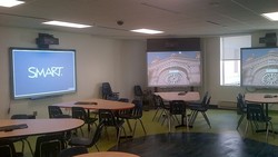 Dawson's New Active Learning Classroom in the final stages of construction