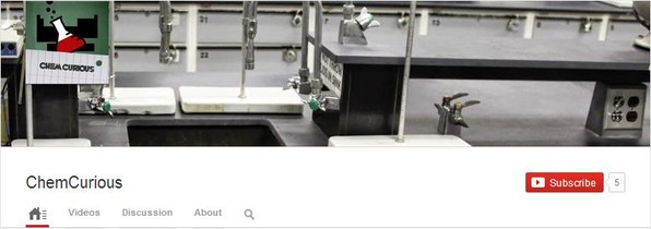 Chem Curious YouTube channel, project of Yann Brouillette
