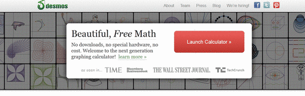 Excerpt from Desmos Website