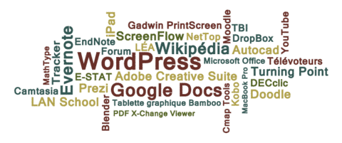Widely used applications by Québec’s college teachers