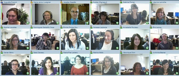Tous les participants de la Webconférence