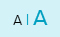 Icon to increase  or decrease font size