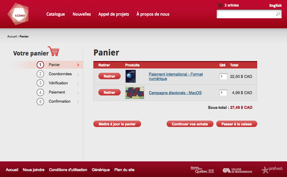 magasin en ligne