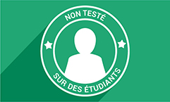 Non testé sur des étudiants