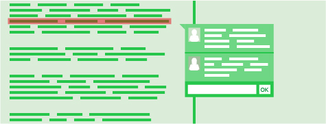 Infography: feedback comments inside a Google Doc