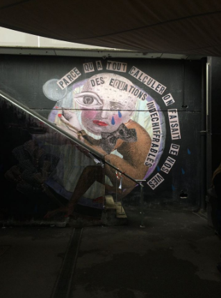 Peinture murale : Parce qu'a tout calculer, on faisait de nos vies des équations indéchiffables