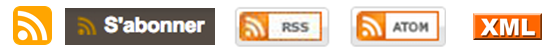 Different icons indicating a site's RSS feed.
