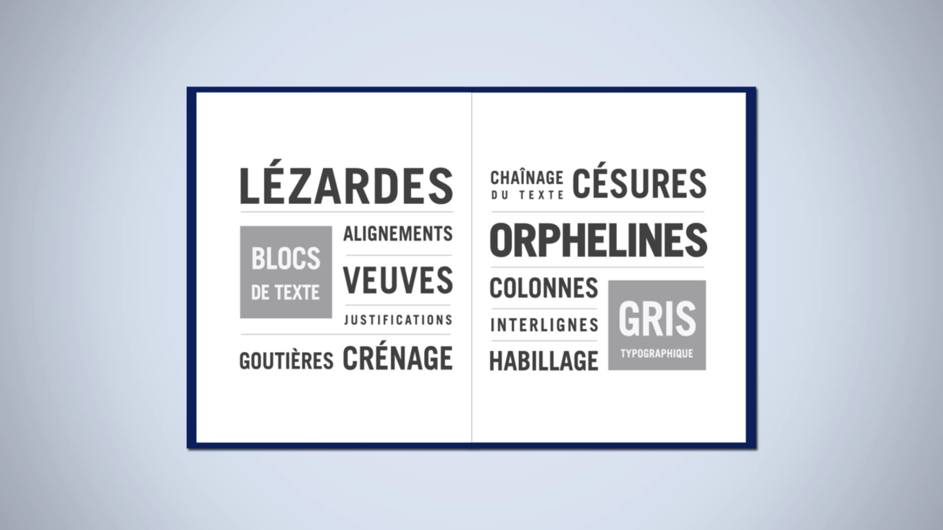 Image tirée de la capsule vidéo : texte et mise en page